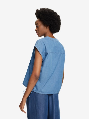 ESPRIT Bluse in Blau