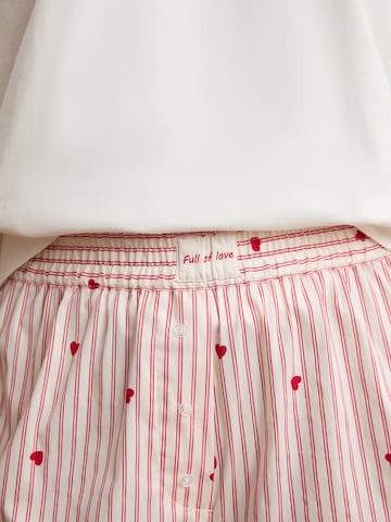 Pantaloncini da pigiama 'Boyfriend' di ETAM in bianco