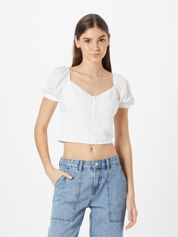 Camicia da donna di HOLLISTER in bianco: frontale