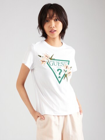 T-shirt 'ZOEY' GUESS en blanc : devant