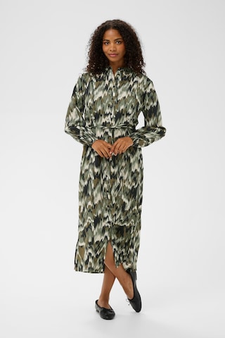 Kaffe Kleid in Grün: Vorderseite