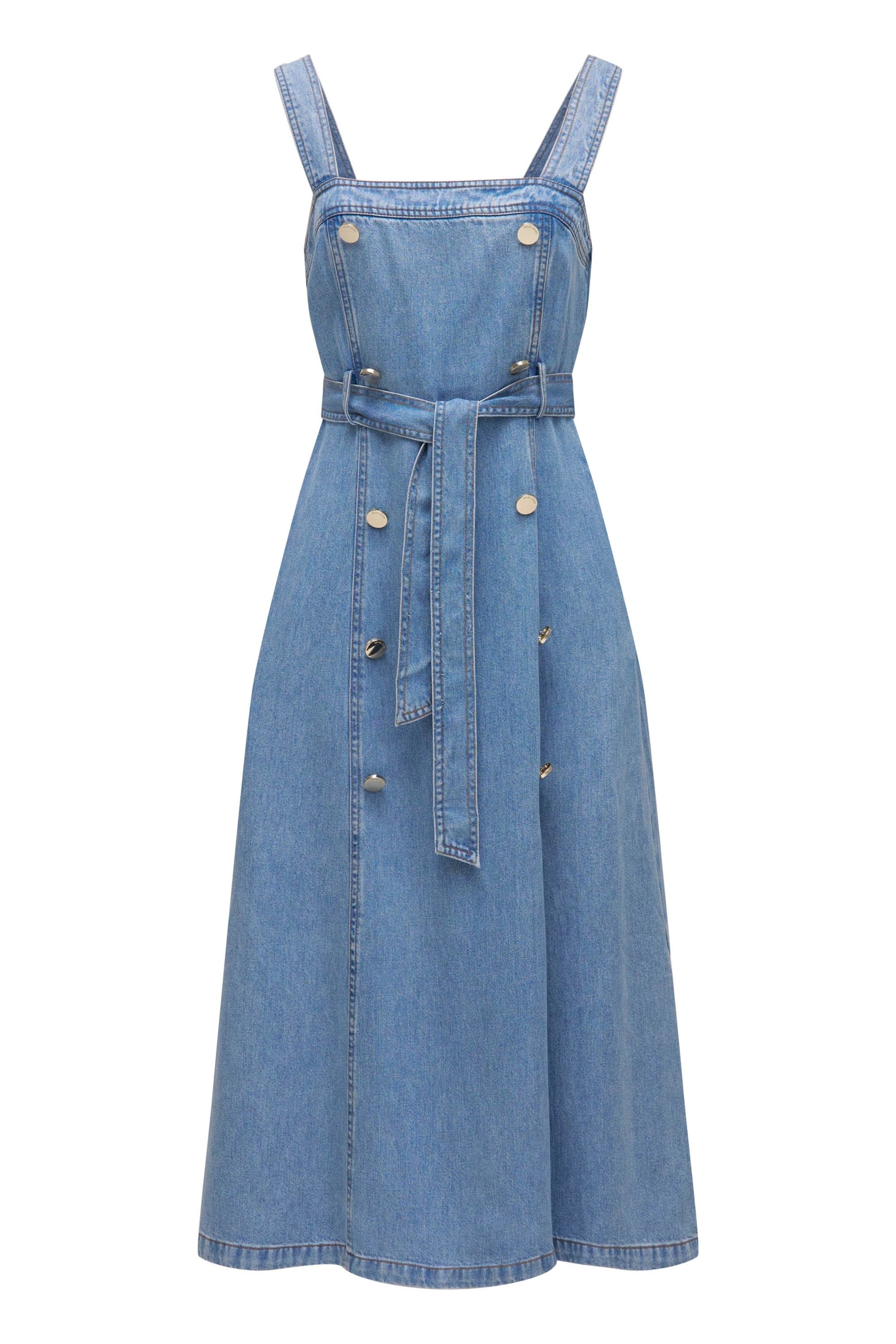 Salsa Jeans Jurk in Blauw: voorkant