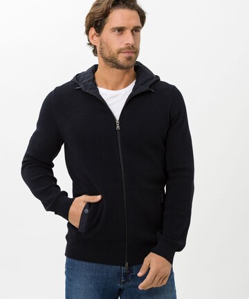 BRAX Knit Cardigan in Blue: front