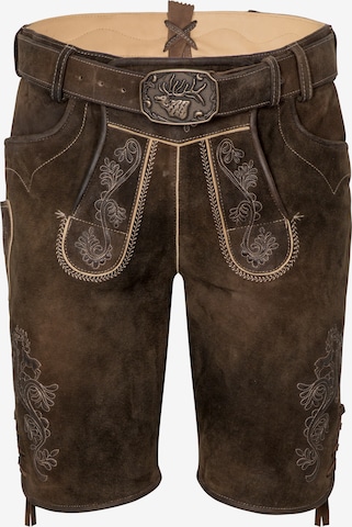 SPIETH & WENSKY Regular Traditional Pants 'Waldkraiburg' in Brown: front