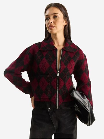 Cardigan Bianco Lucci en noir