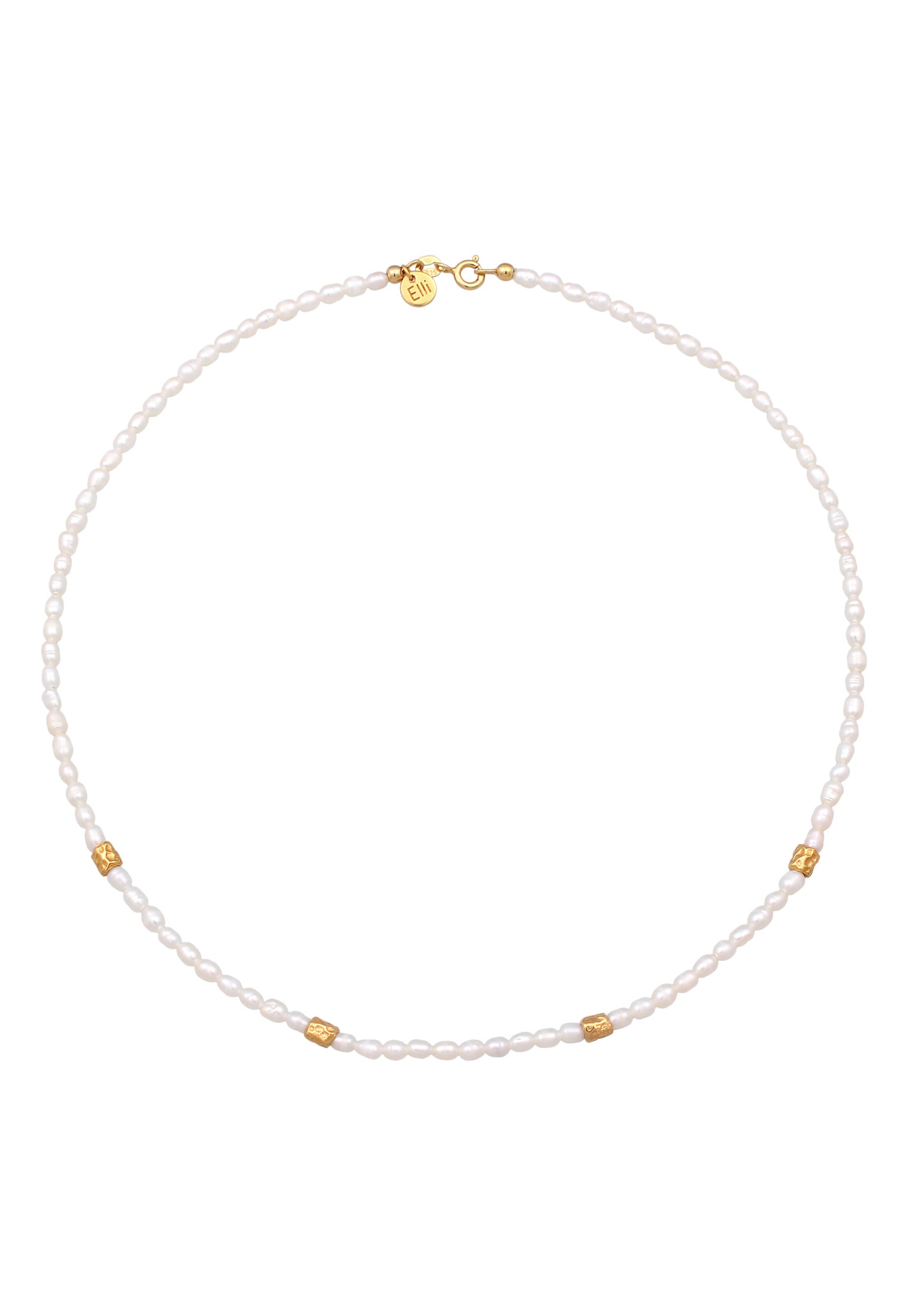 ELLI PREMIUM Kette in Weiß: Vorderseite