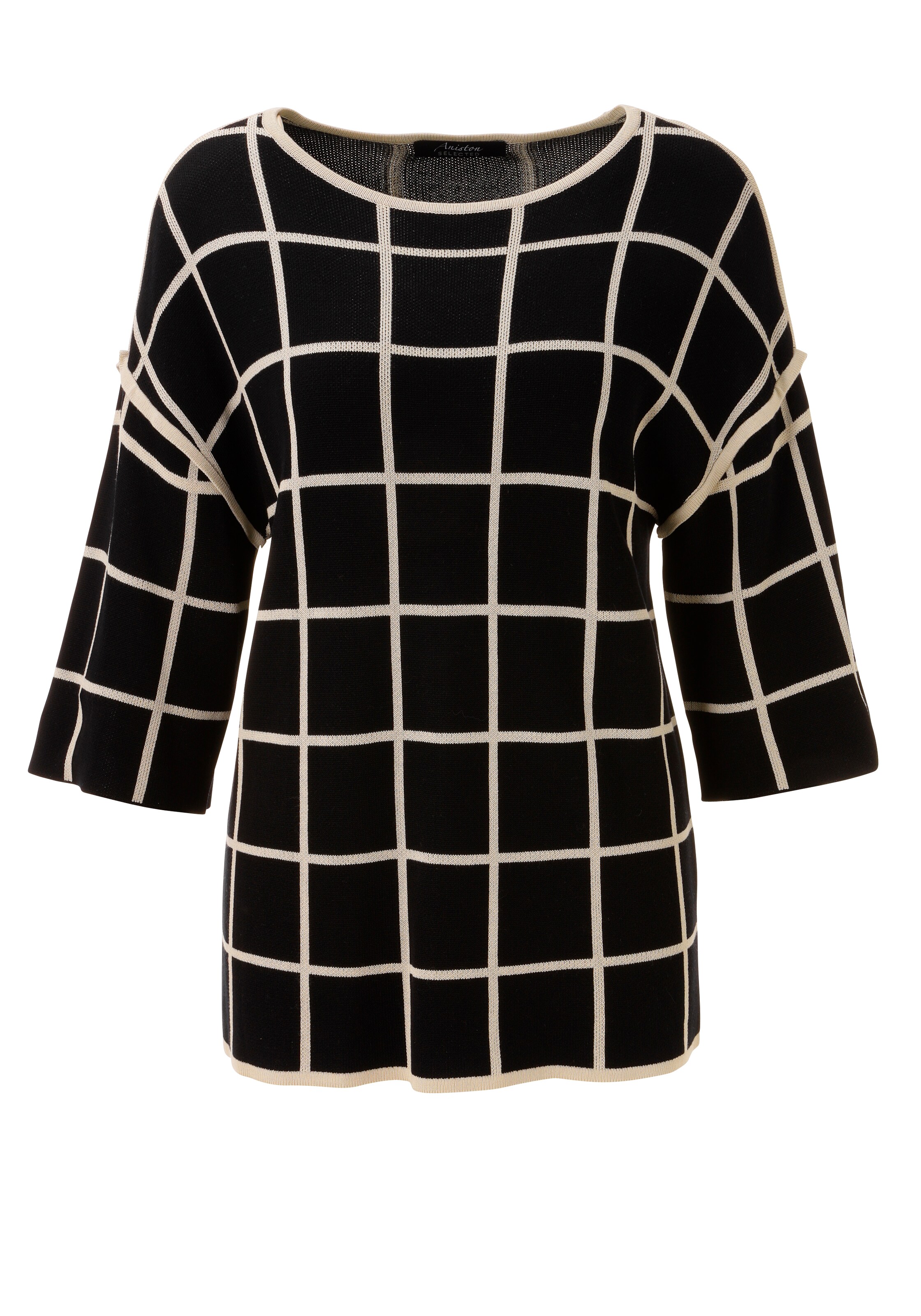 Aniston SELECTED Sweater in S in Beige / Black, Item view