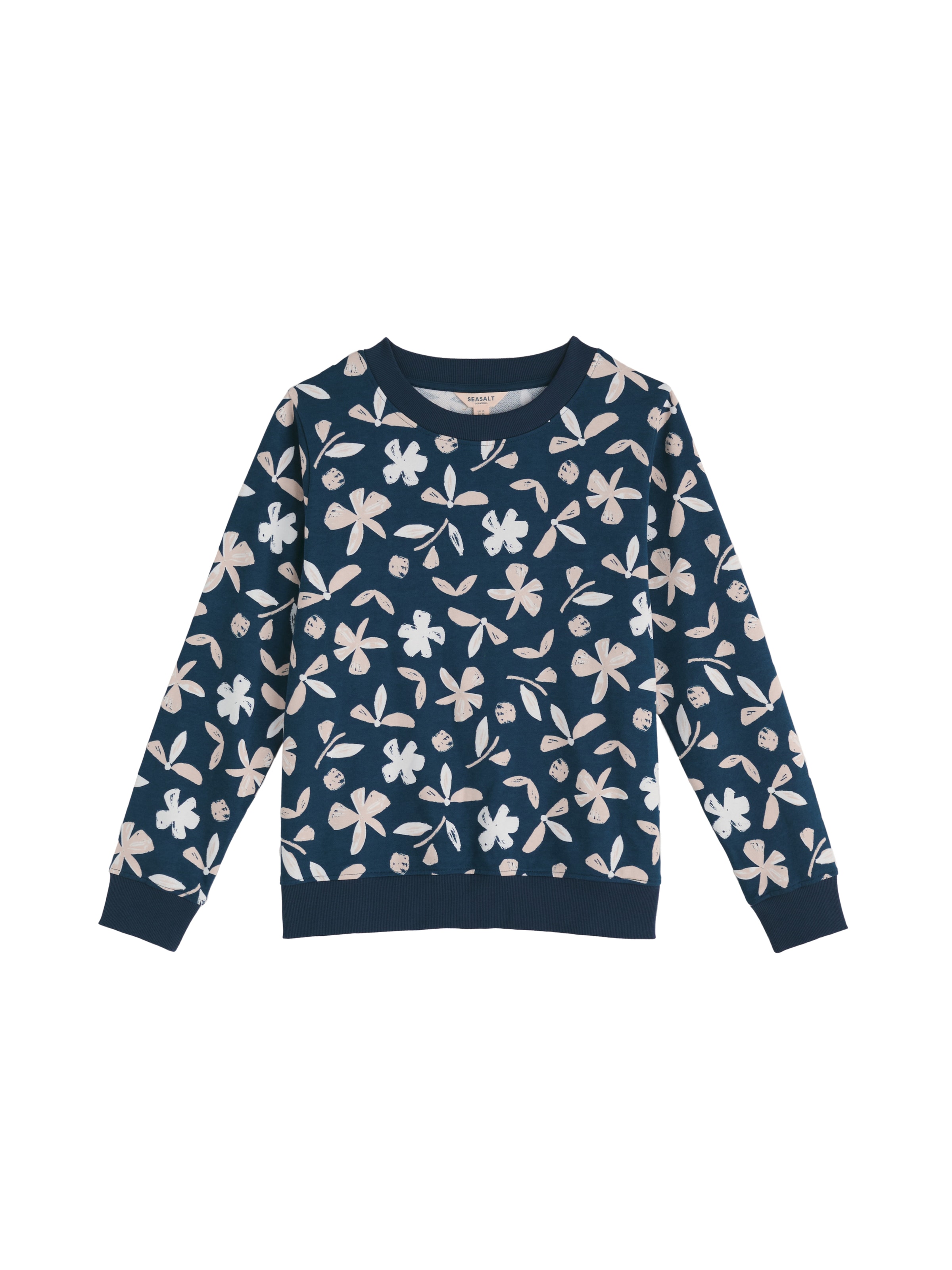 Felpa 'Bright Wave' di Seasalt Cornwall in blu: frontale