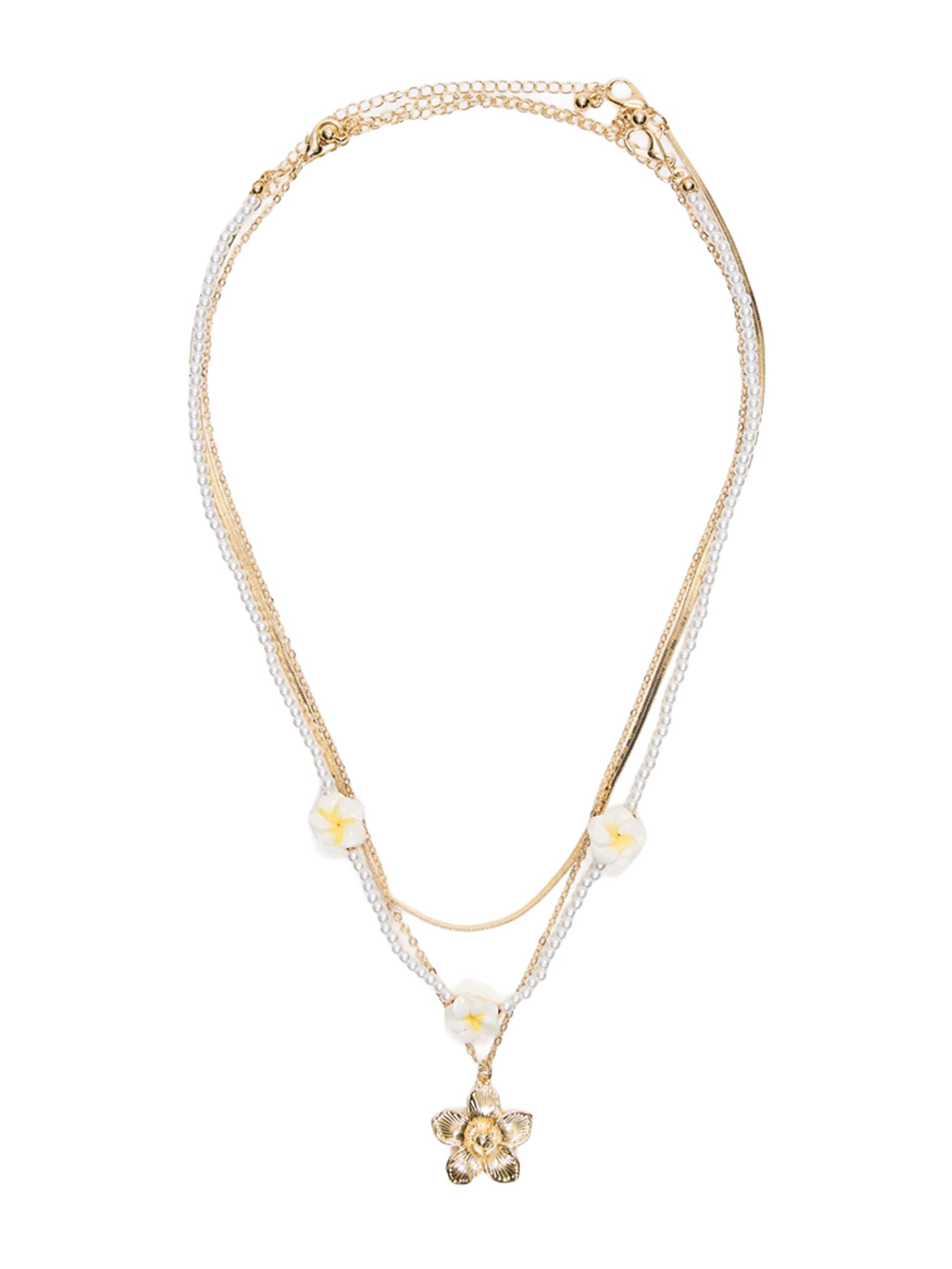 Bershka Necklace in Gold: front