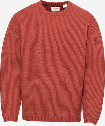 LEVI'S ® Pullover 'Battery Crewneck Sweater' in Rot: predná strana
