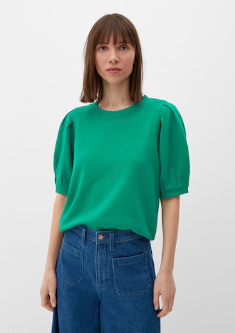 Sweat-shirt s.Oliver en vert : devant