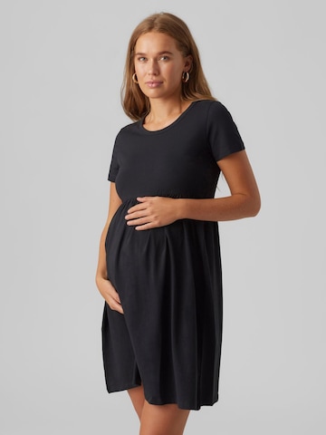 MAMALICIOUS - Vestido 'Mia' en negro: frente