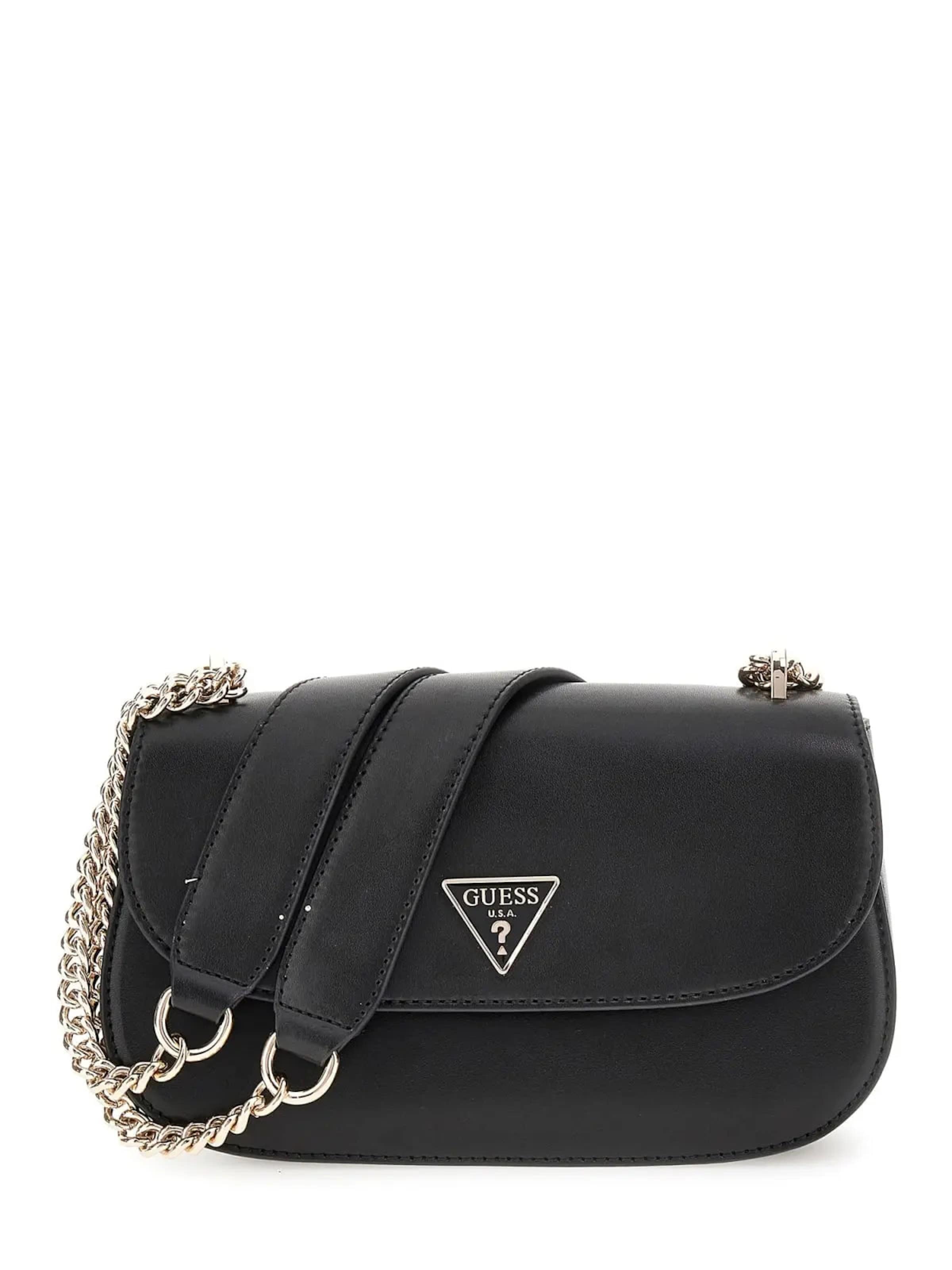 Borsa a tracolla 'Guess Sac Bandoulière Daryna 2 Comp Satche Black' di GUESS in nero: frontale