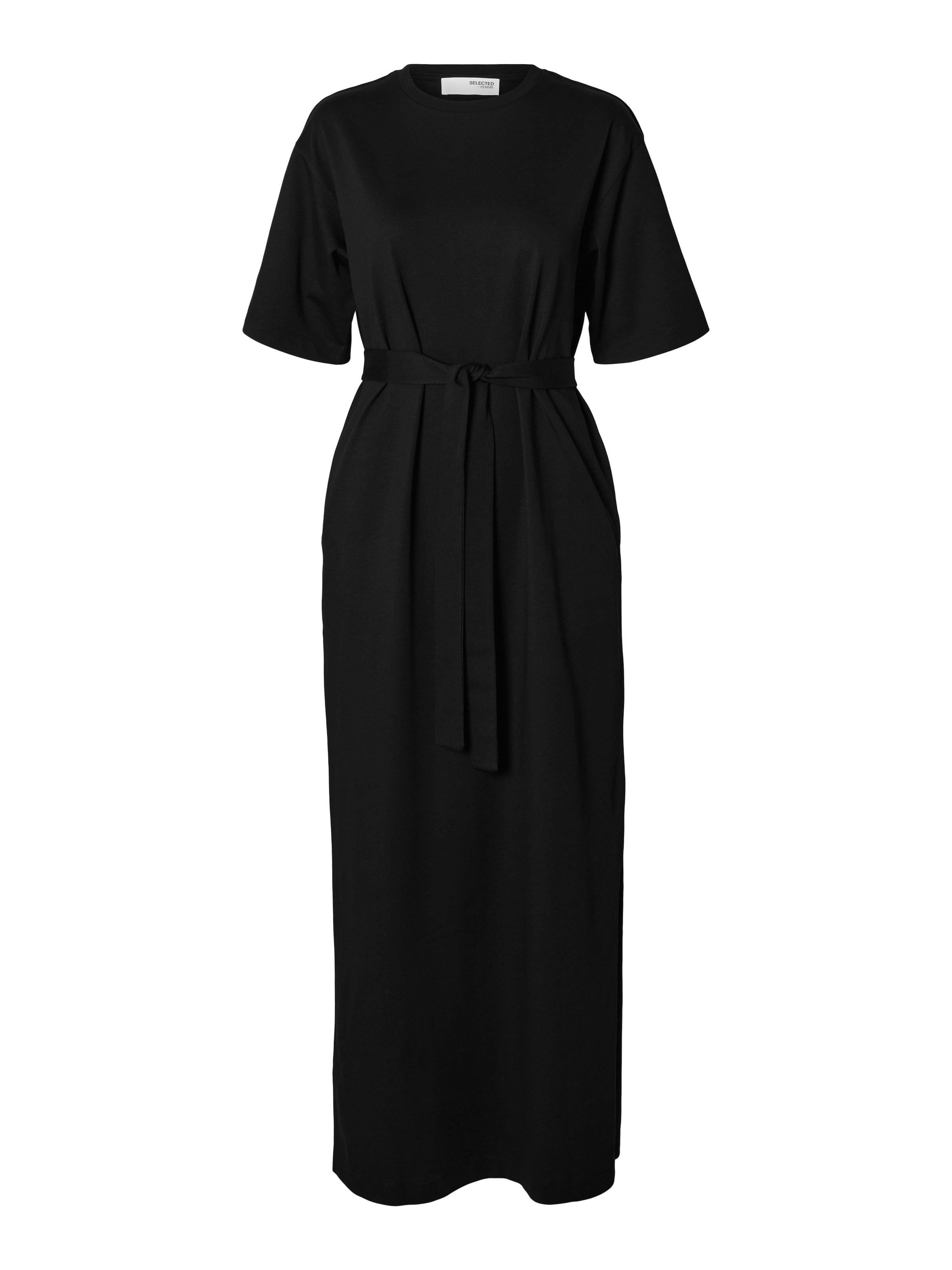 Robe 'ESSENTIAL' SELECTED en noir : devant