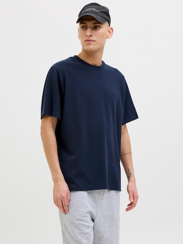 JACK & JONES Shirt 'JCOPACER STRUCTURE TEE' in Blauw