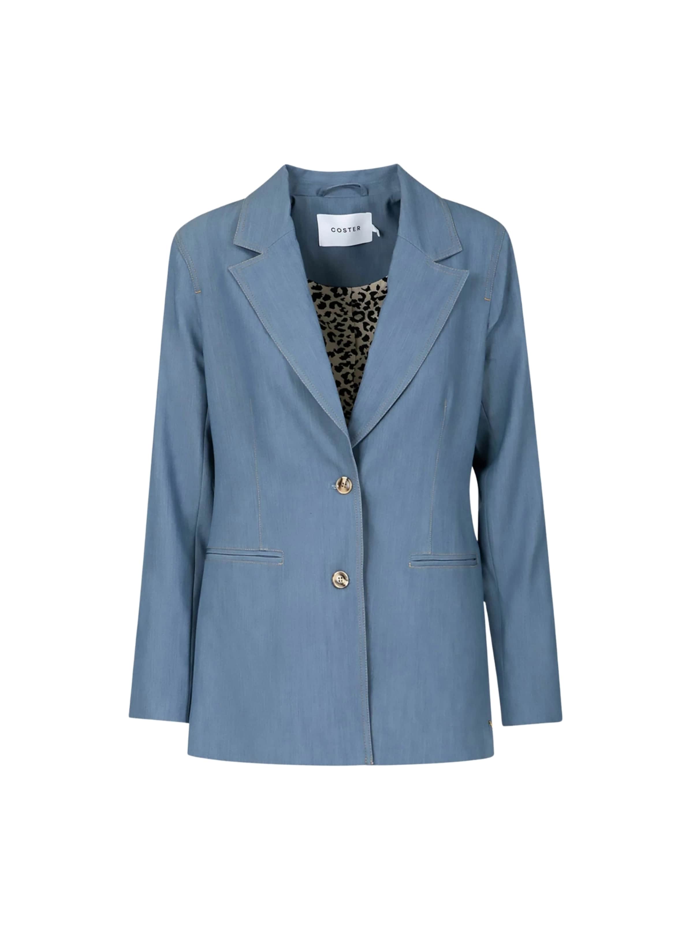 Coster Copenhagen - Blazer ' Single ' en azul: frente