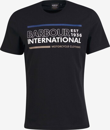 Barbour International Shirt in Zwart: voorkant