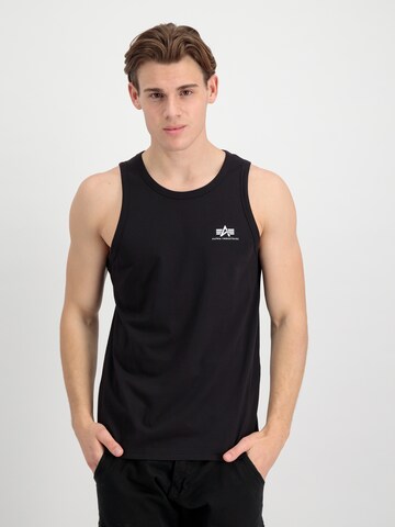 ALPHA INDUSTRIES - Camiseta en negro: frente