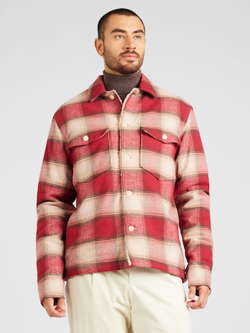 AllSaints Prehodna jakna 'HAWKINS' | rdeča barva: sprednja stran