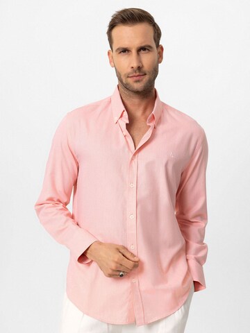 Antioch Regular fit Overhemd in Roze: voorkant