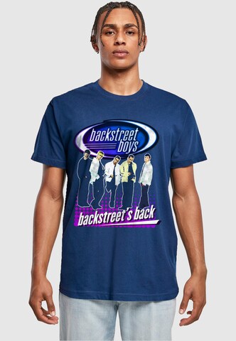 Merchcode T-Shirt 'Backstreet Boys - Backstreets Back' in Blau: Vorderseite