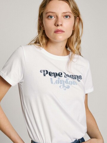 T-shirt 'Olivia' Pepe Jeans en blanc