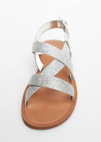 MANGO KIDS Sandals in Silver