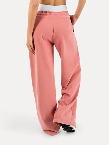 Loosefit Pantalon Smilodox en rose