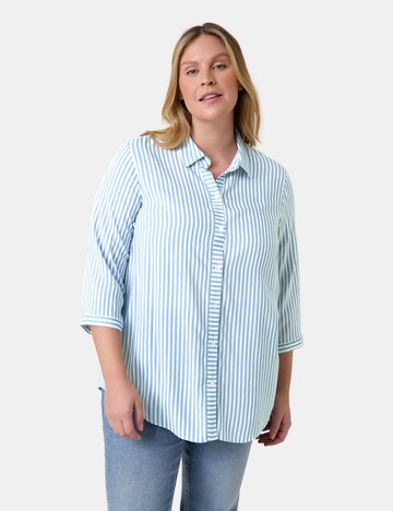 Camicia da donna di SAMOON in blu: frontale
