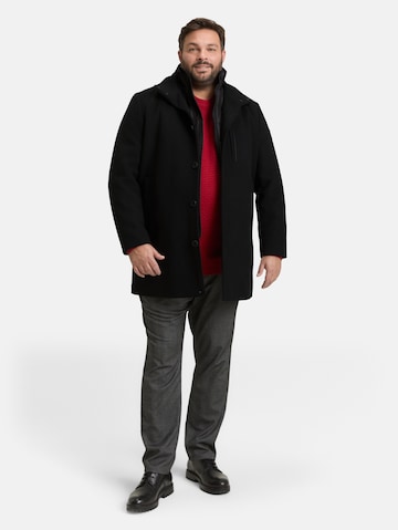 TOM TAILOR Men + Winterjas in Zwart