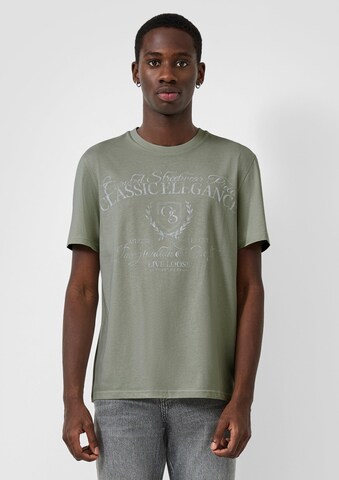 T-Shirt QS en bleu : devant