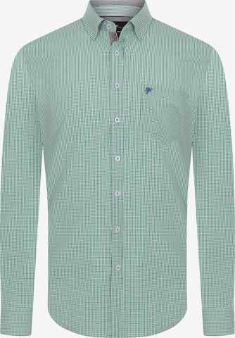 DENIM CULTURE Regular fit Button Up Shirt ' ERIC ' in Green: front