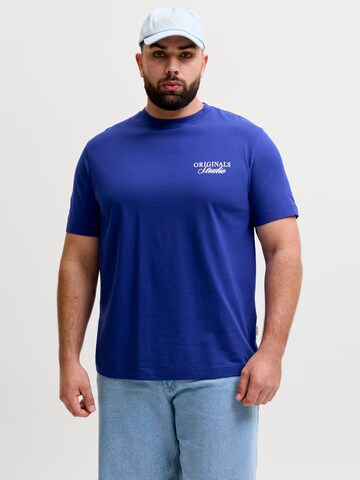 T-Shirt Jack & Jones Plus en bleu : devant