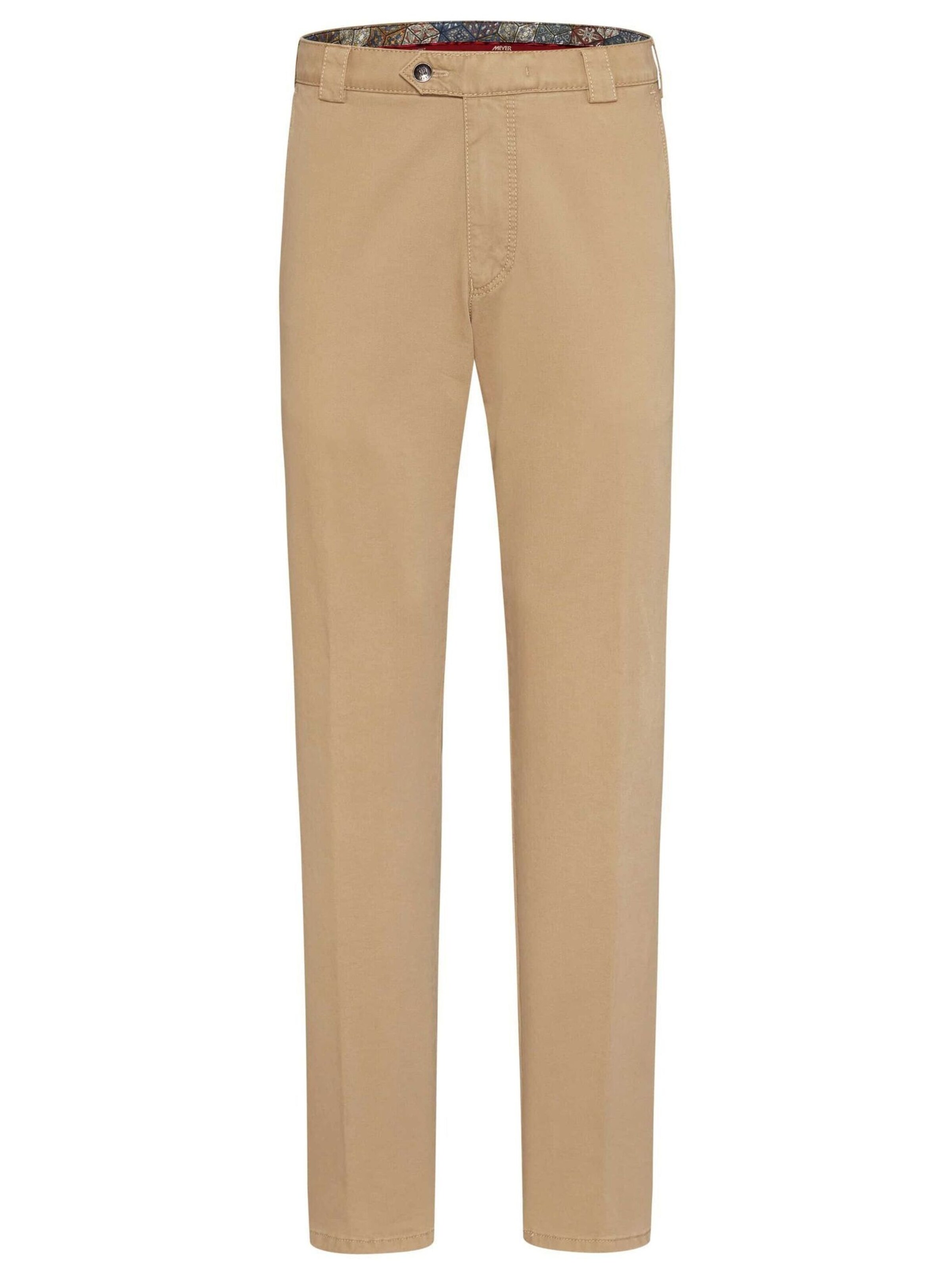 Regular Pantalon chino 'Roma' Meyer Hosen en marron : devant