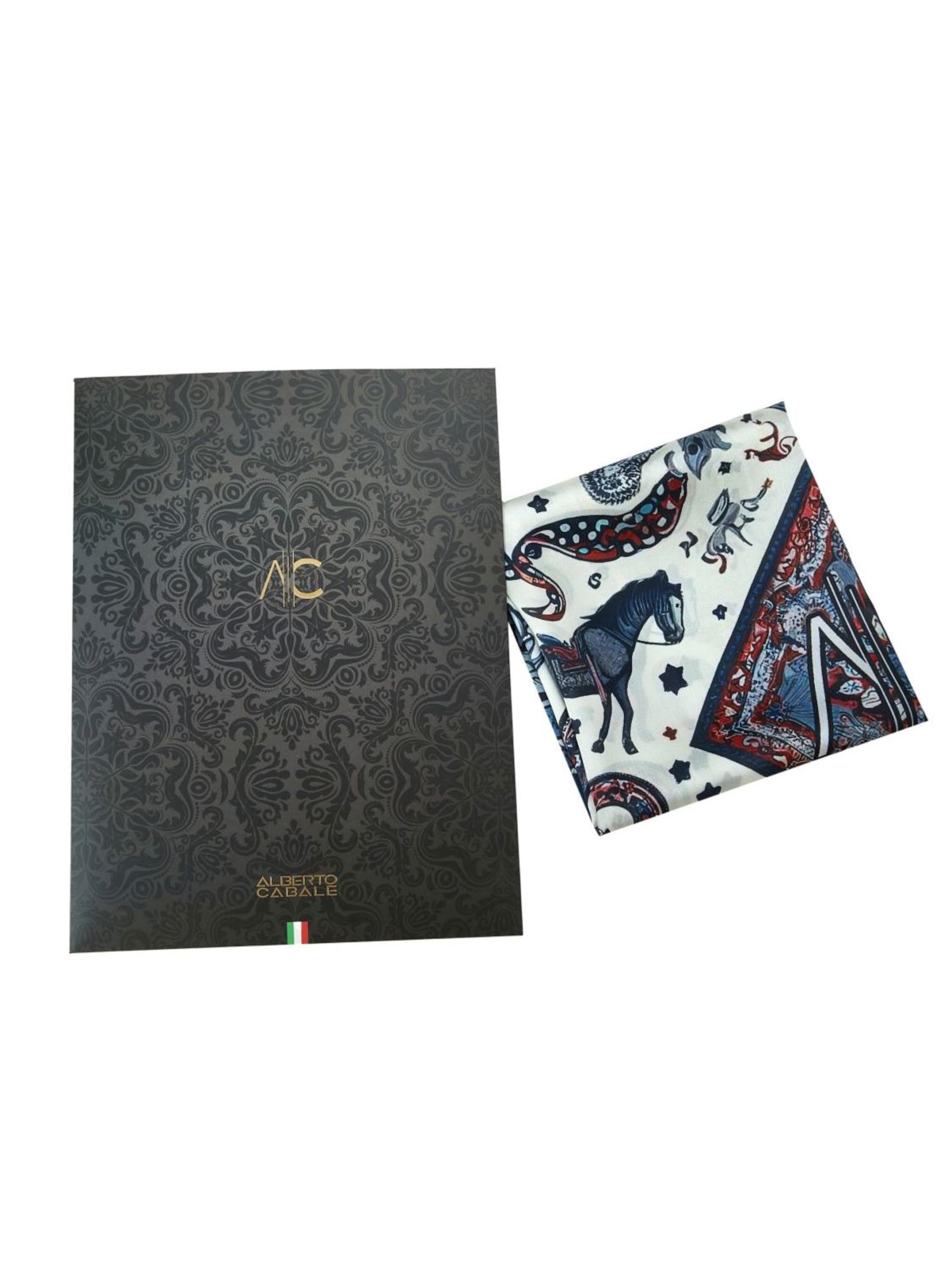 Sciarpa 'Horse Cléo' di alberto cabale in blu