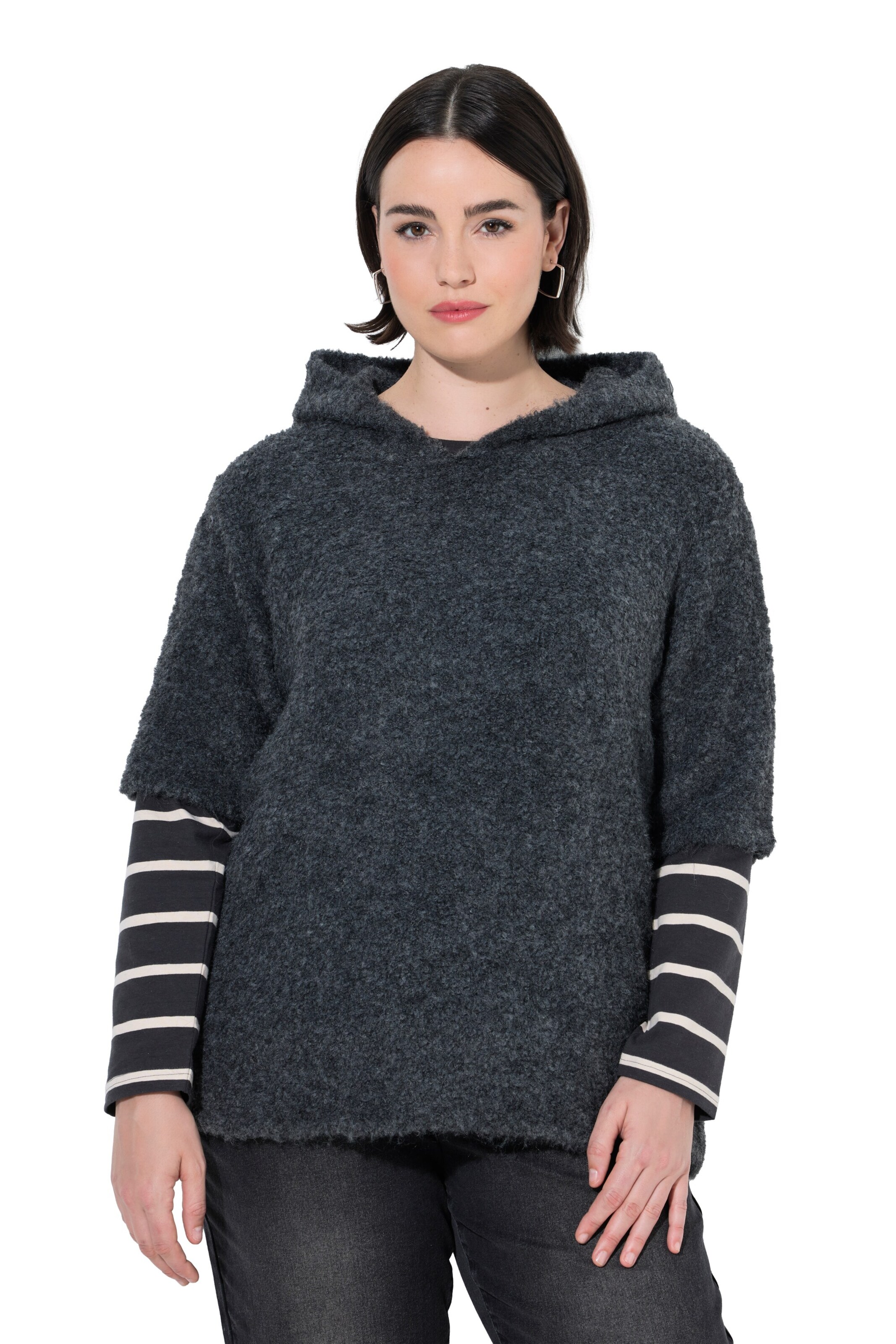 Ulla Popken Pullover in Grau: Vorderseite