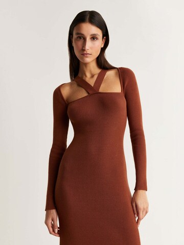 Scalpers Knitted dress in Brown