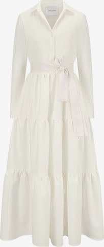 Robe-chemise Nicowa en blanc : devant