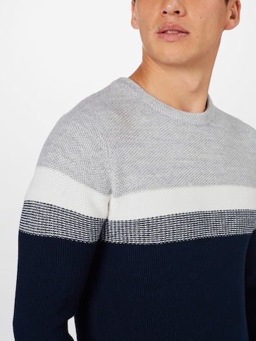 Key Largo Regular Fit Pullover 'Hansi' i blå