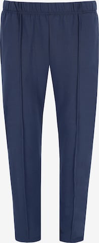HAJO Regular Pleated Pants in Blue: front