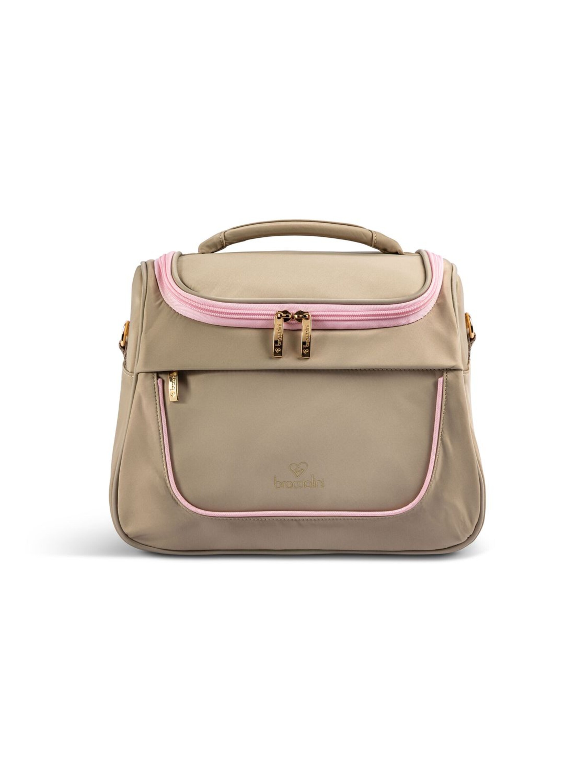 Braccialini - Bolsa de maquillaje 'Milly' en beige: frente