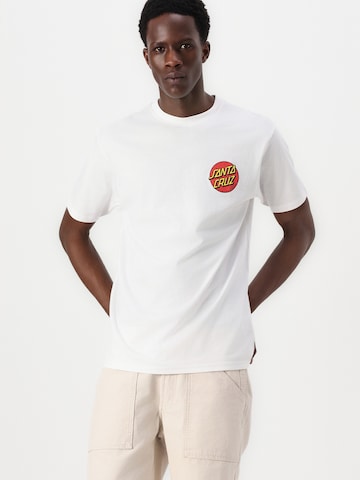 Santa Cruz Majica 'Classic Dot' | bela barva