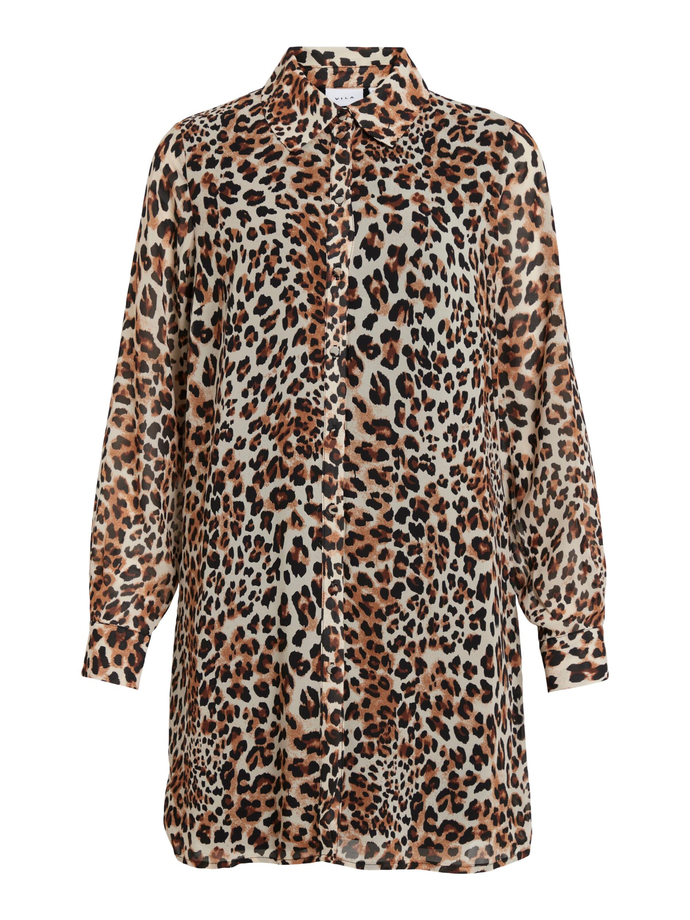 VILA Sukienka koszulowa 'Josefina' w kolorze brązowy: przód
