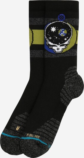 Stance Sportssokker 'SPACE YOUR FACE' i grå-meleret / æble / sort, Produktvisning