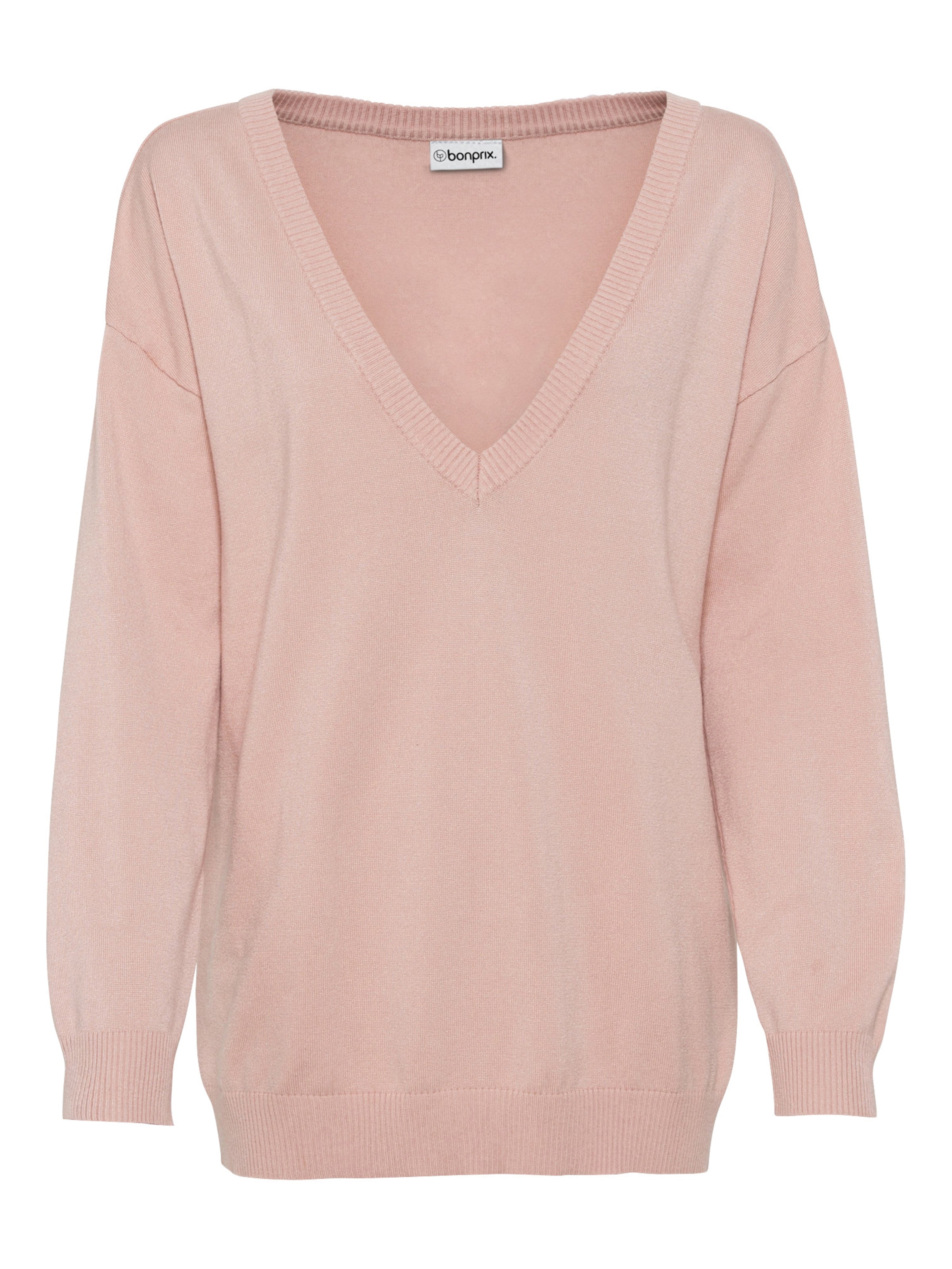 Pull-over oversize bonprix en rose : devant