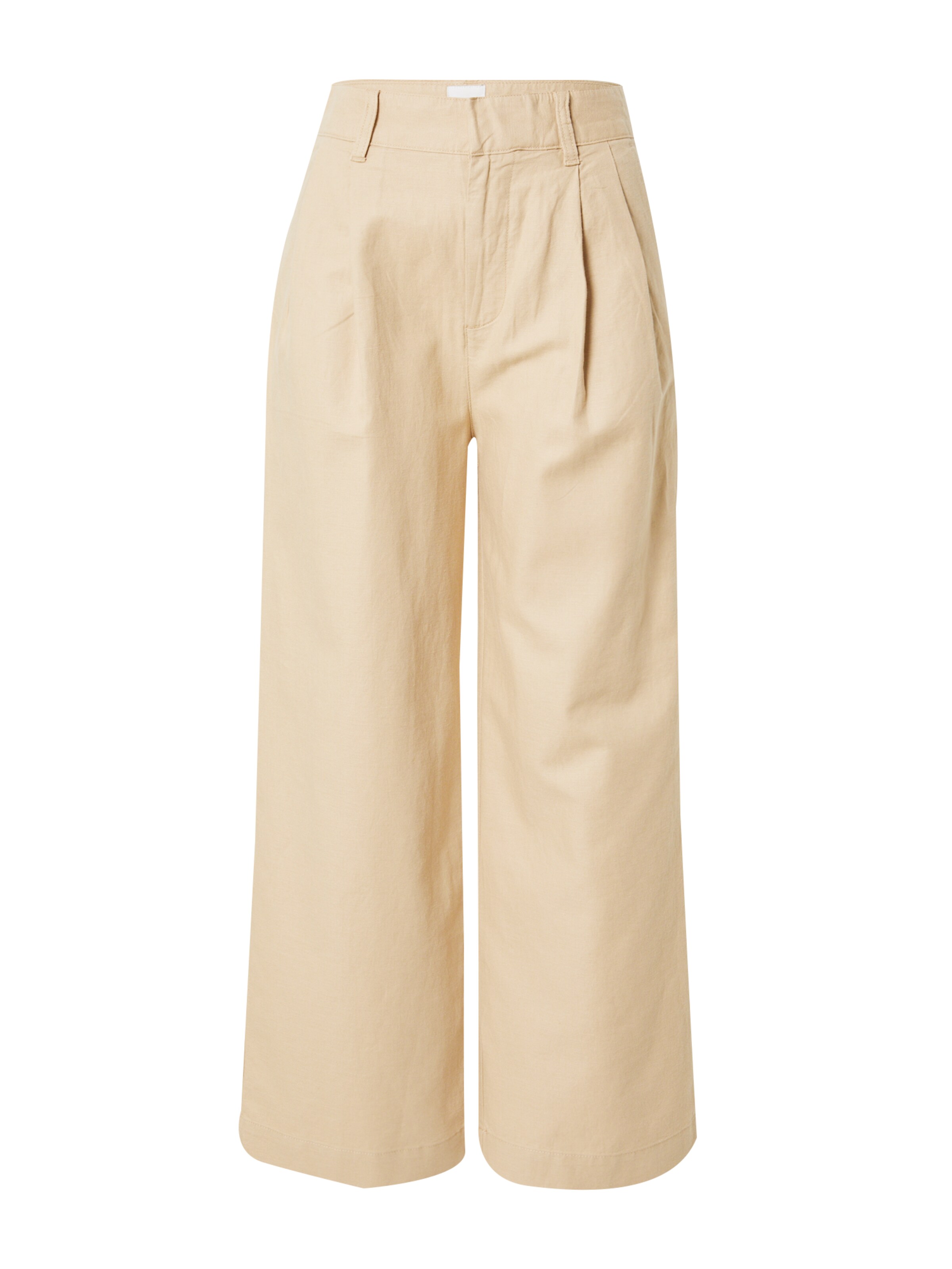 Wide Leg Pantalon à pince GAP en beige : devant
