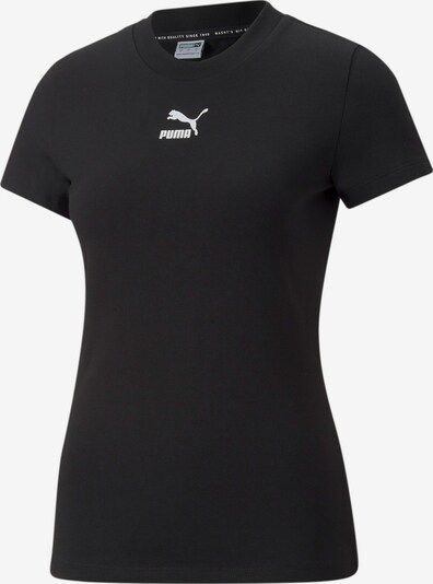 PUMA T-shirt en noir / blanc, Vue avec produit