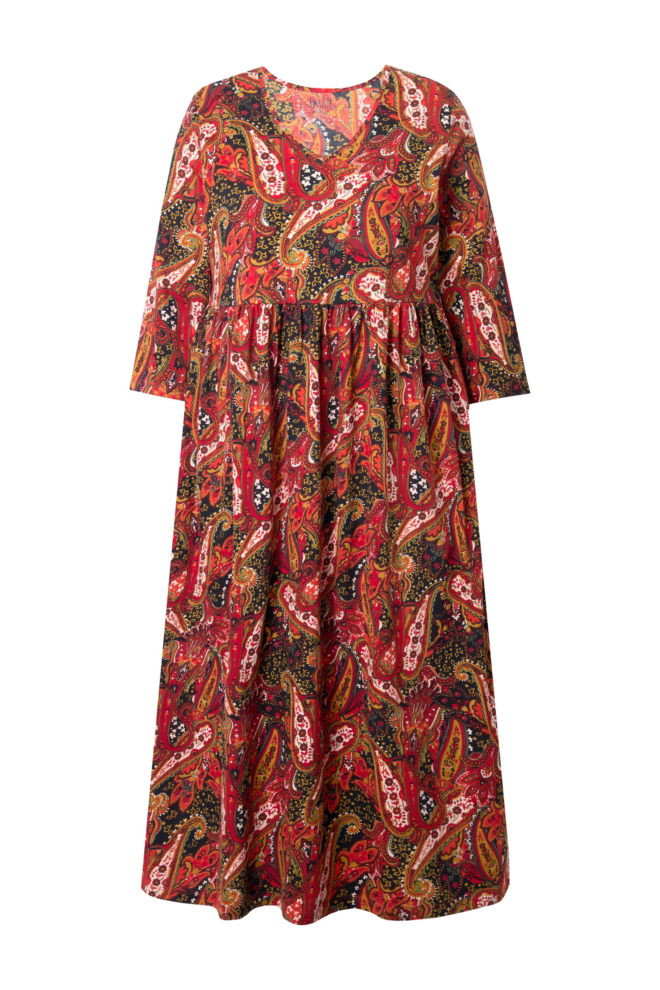 Ulla Popken Jurk in Oranje: voorkant