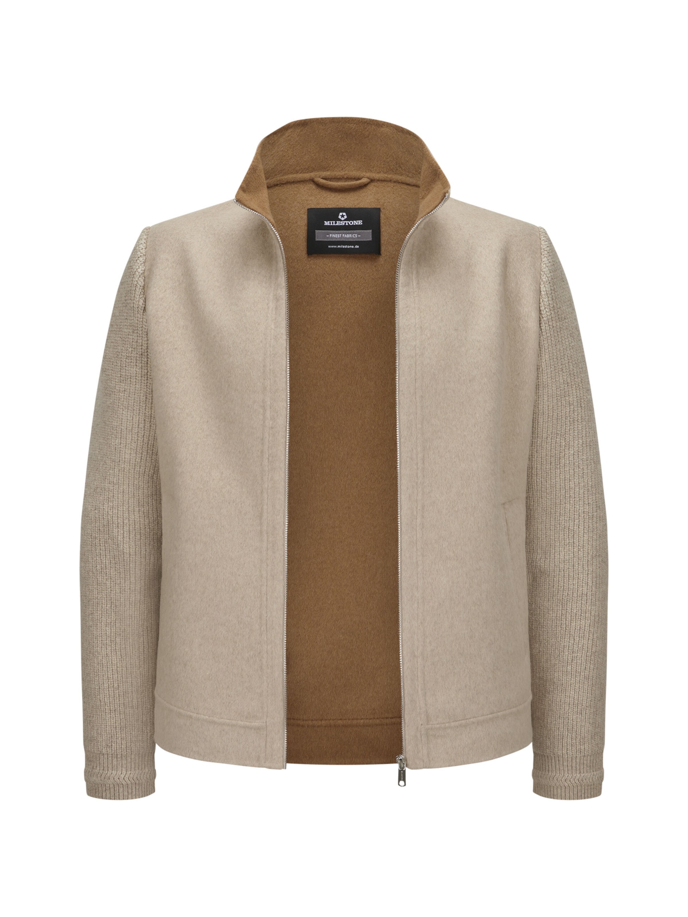 MILESTONE Jacke 'Kennedy' in Beige