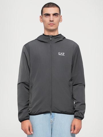Geacă de primăvară-toamnă de la EA7 Emporio Armani pe gri: față